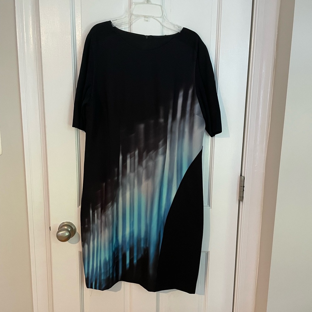 Elie Tahari Illusion Print Dress